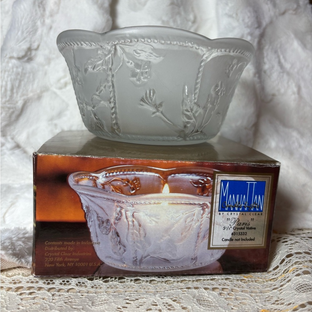 Manhattan by Crystal Clear Crystal votive holder.